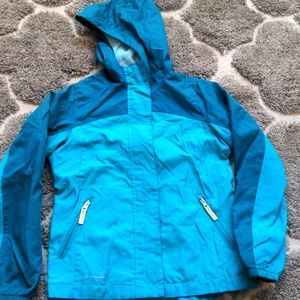 Girls C9 by Champions Rain Jacket, 2-toned Green, Size Medium 7/8